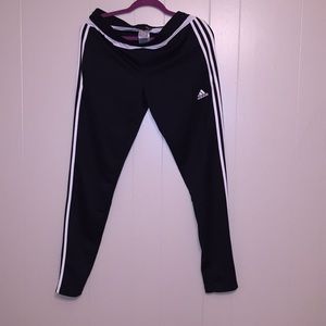 ADIDAS climacool track style pants black & white.
